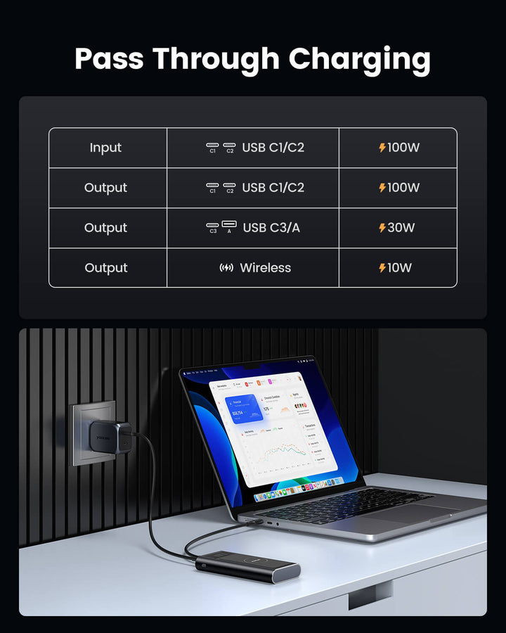 100W Power Bank for laptop-4 Ports PD 240W 25000mAh Power-Bank-Yoocas