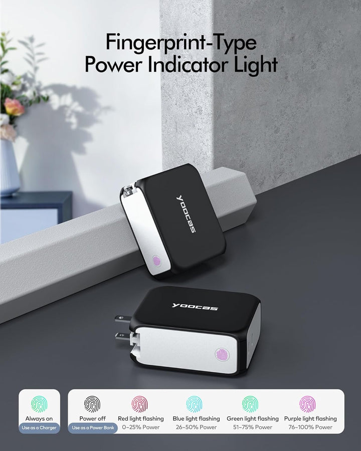 2-in-1 5000mAh Power Bank-45W Portable Charger-Yoocas